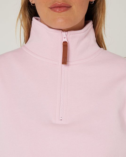 Pilbara Womens Zipper Closed Front Fleece Pullover - Pirouette