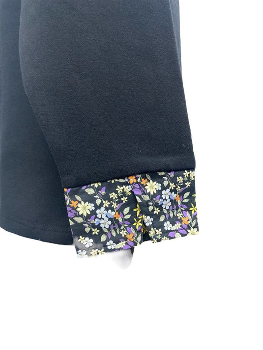 Murals Womens Half Button Jumper - Black