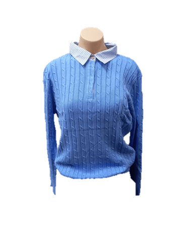 Murals Womens Spot Collar Sweater