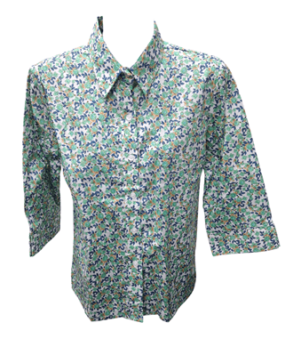 Load image into Gallery viewer, Country Classic Collection Womens 3/4 Short Sleeve Print Blouse
