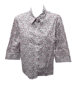 Country Classic Collection Womens 3/4 Print Blouse