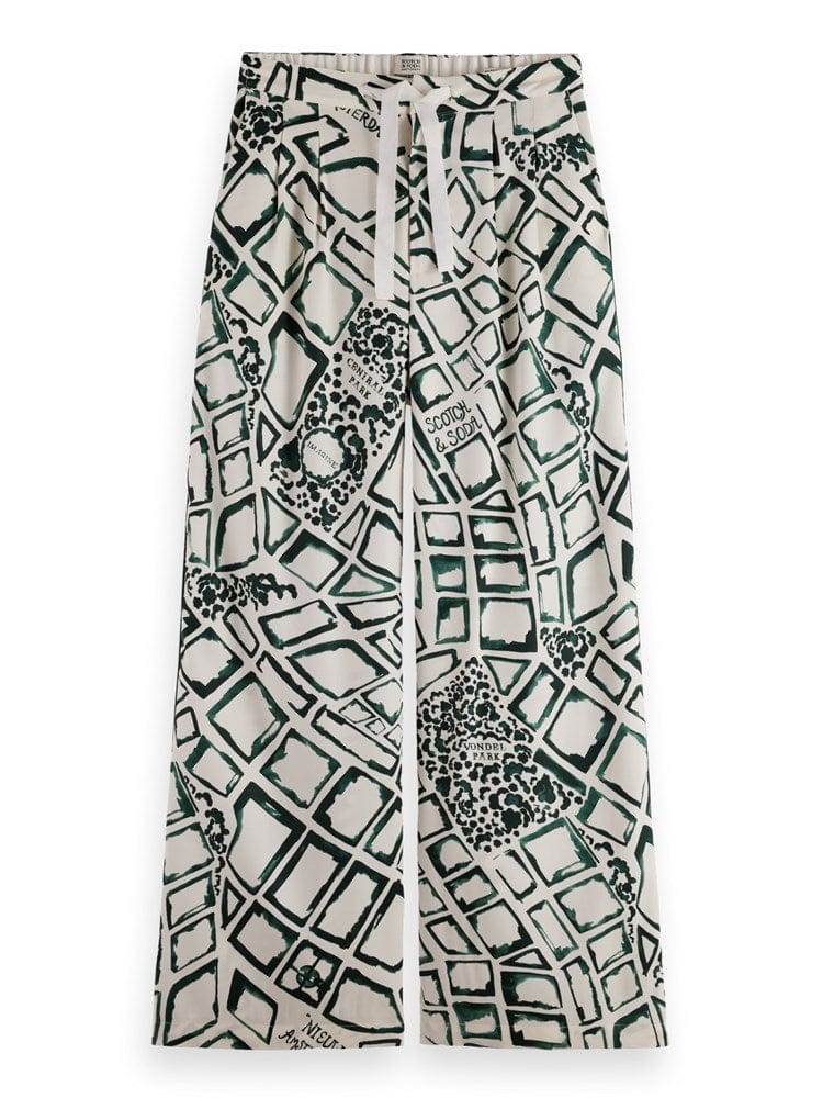 Load image into Gallery viewer, Scotch &amp; Soda Printed Eleni Wide Fit Pant
