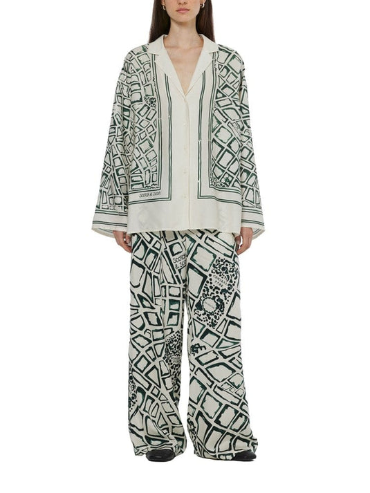 Scotch & Soda Printed Eleni Wide Fit Pant