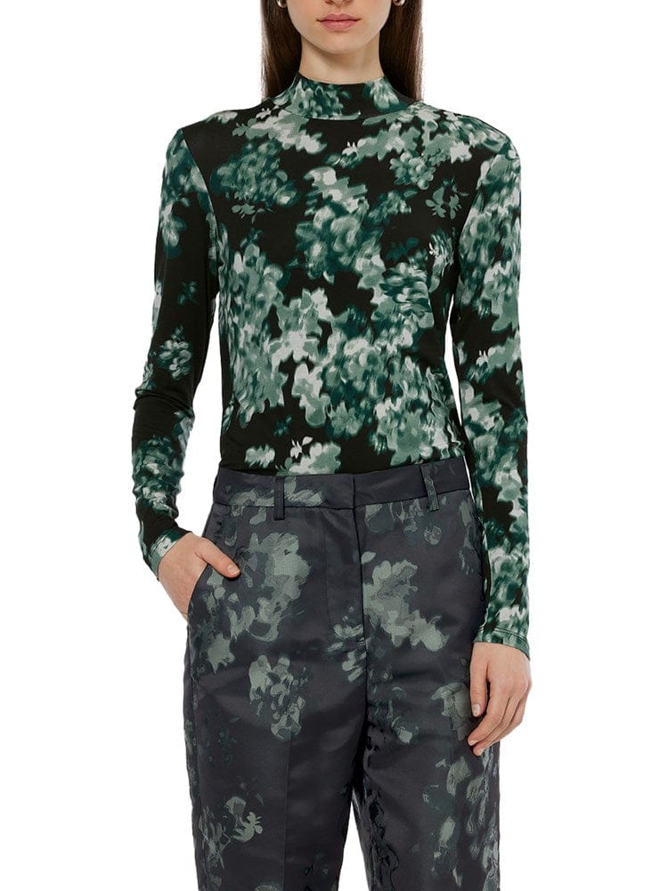 Load image into Gallery viewer, Scotch &amp; Soda Womens Printed Mock Neck Long Sleeve Top
