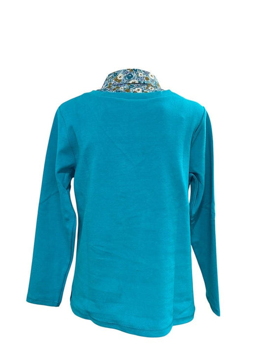 Murals Womens Collard Fleece V-Neck Jumper