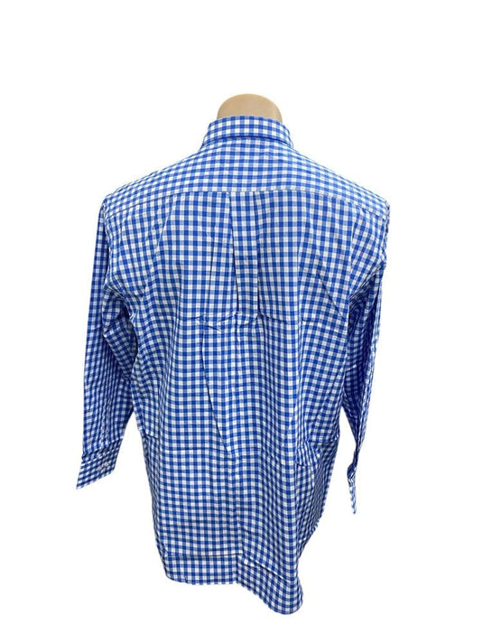 Country Tradition Mens Michael Long Sleeve Shirt - Blue