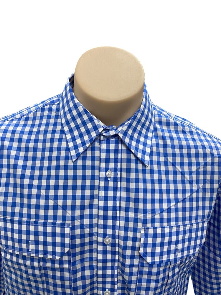 Load image into Gallery viewer, Country Tradition Mens Michael Long Sleeve Shirt - Blue
