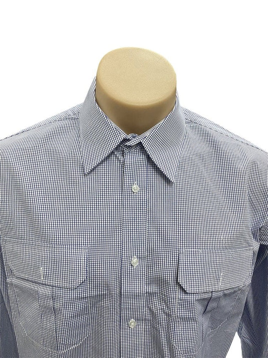 Country Tradition Mens Anthony Long Sleeve Shirt - Royal