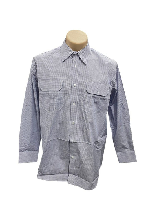 Country Tradition Mens Anthony Long Sleeve Shirt - Royal