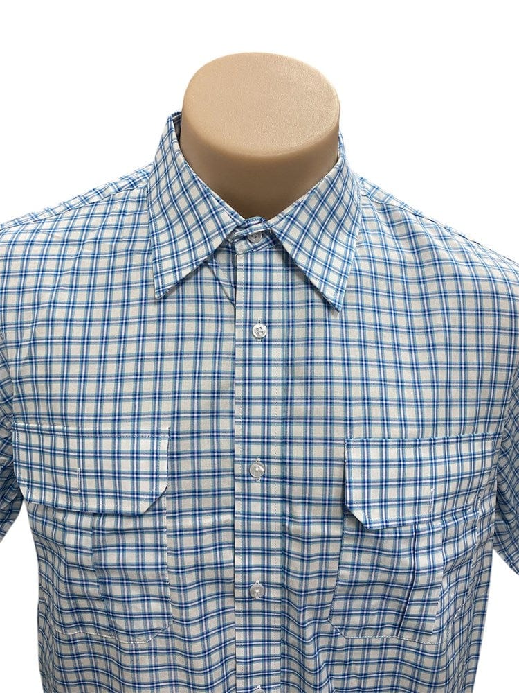 Load image into Gallery viewer, Country Tradition Mens Samuel Short Sleeve Shirt - Blue/Green
