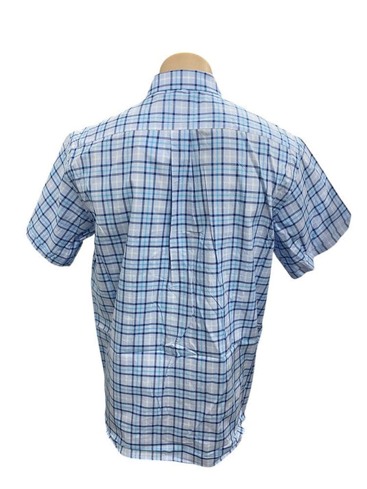 Country Tradition Mens Frederick Short Sleeve Shirt - Blue