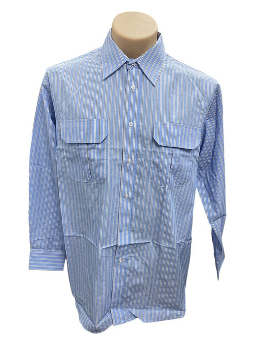 Country Tradition Mens Matthew Long Sleeve Shirt - Blue