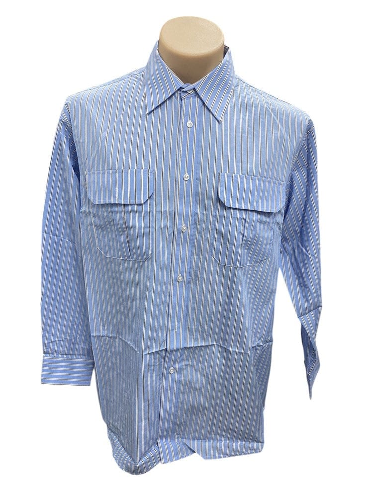 Load image into Gallery viewer, Country Tradition Mens Matthew Long Sleeve Shirt - Blue
