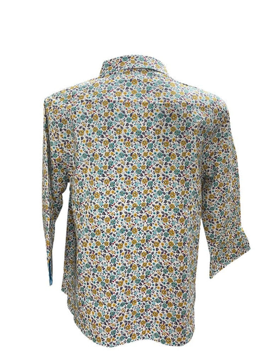 Country Classic Womens Claire 3/4 Sleeve Shirt - Mint