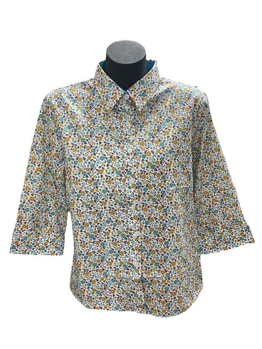 Country Classic Womens Claire 3/4 Sleeve Shirt - Mint