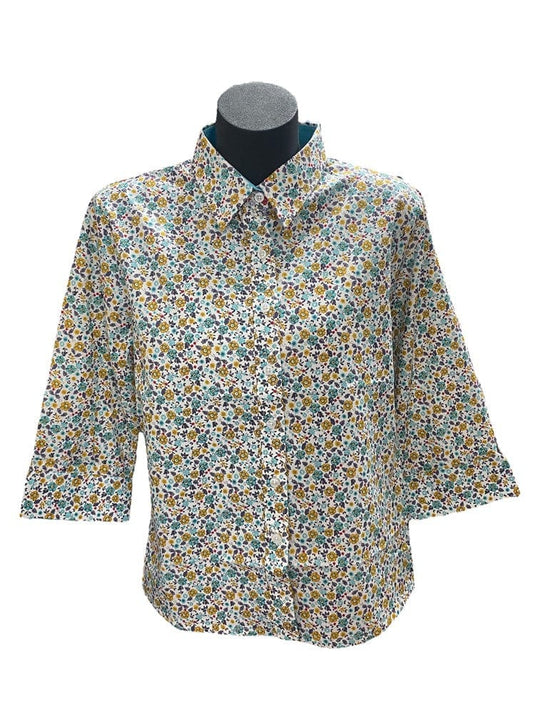 Country Classic Womens Claire 3/4 Sleeve Shirt - Mint