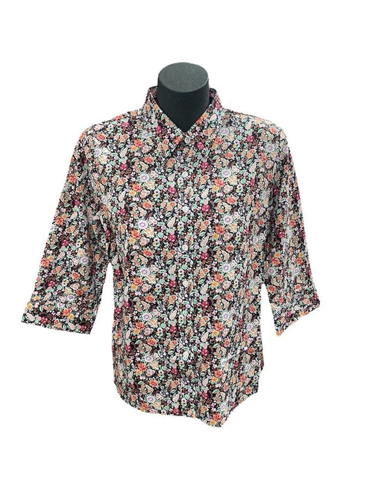 Country Classic Womens Laurel 3/4 Sleeve Shirt - Red