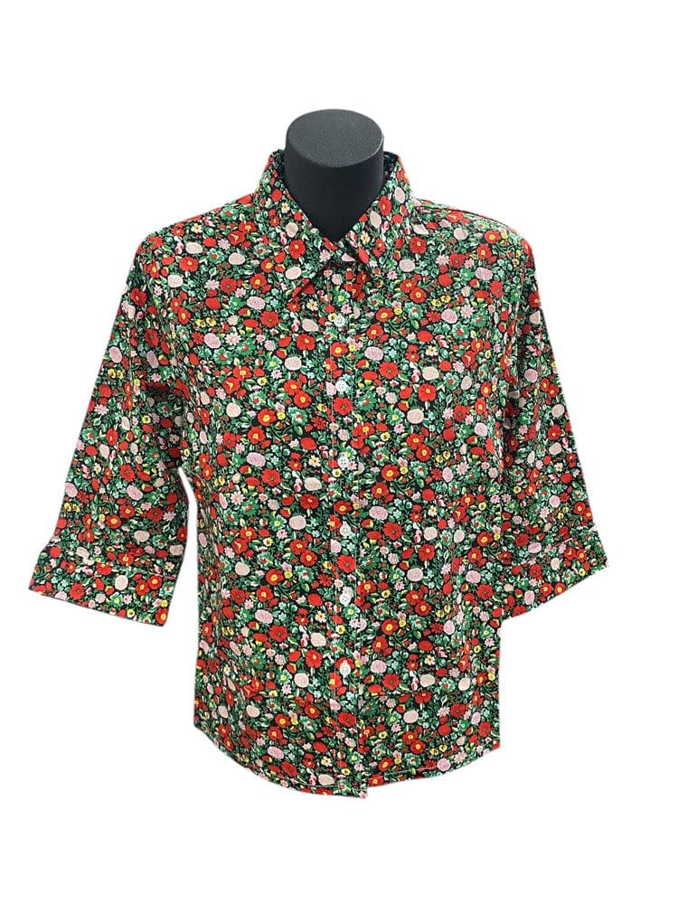 Load image into Gallery viewer, Country Classic Womens Aria 3/4 Sleeve Shirt - Red
