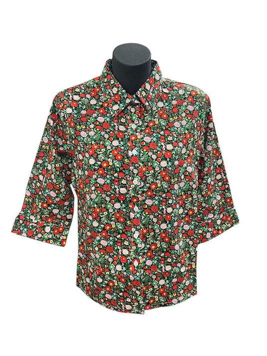 Country Classic Womens Aria 3/4 Sleeve Shirt - Red