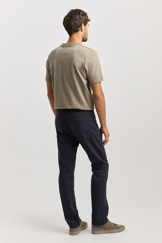 Toorallie Mens Regular Merino-Denim Jeans - Navy
