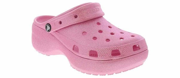 Load image into Gallery viewer, Crocs Classic Platform Glitter Clog - Pink Tweed
