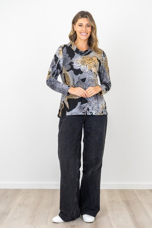 Renoma Womens Ruben Burnout Top