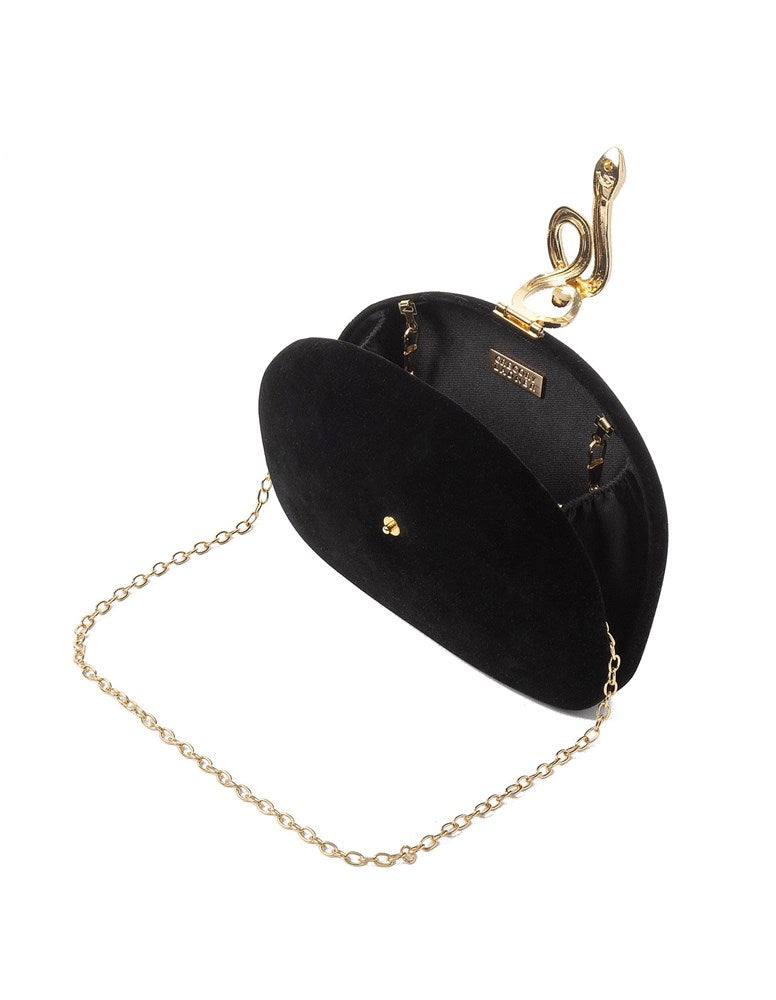 Load image into Gallery viewer, Gregory Ladner Womens Velvet Clutch with Snake Clasp
