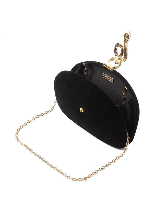 Gregory Ladner Womens Velvet Clutch with Snake Clasp