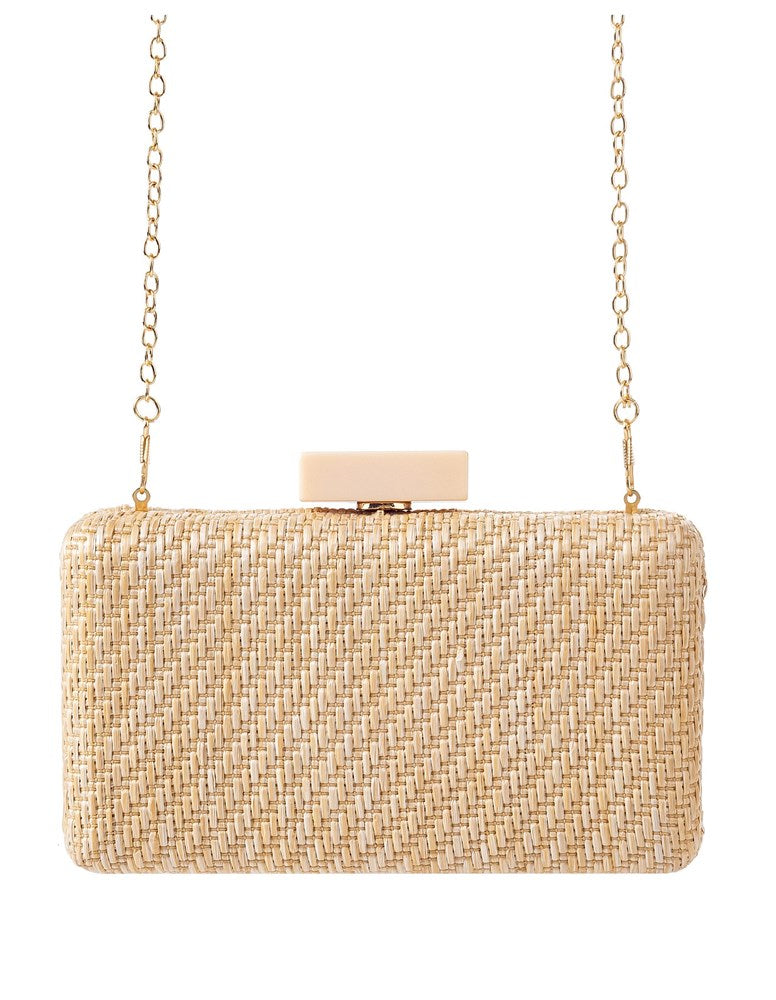 Load image into Gallery viewer, Gregory Ladner Womens Woven Clutch Evening Bag
