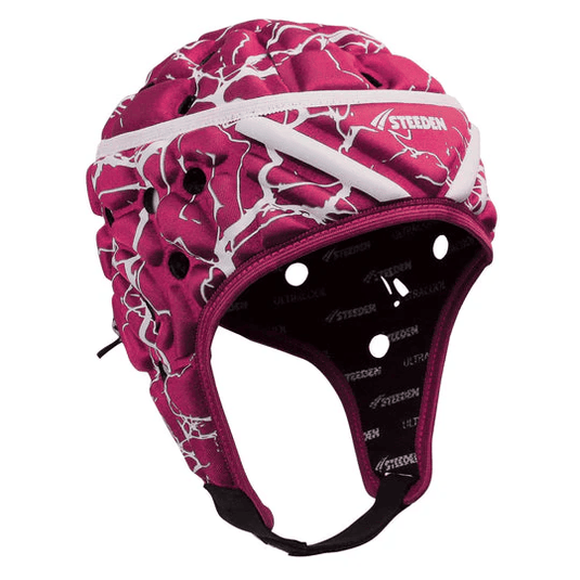 Steeden Adult Player 12 Headguard - Maroon/White