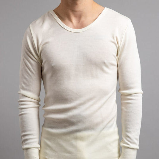 Kneta Mens Thermo Fleece® Long Sleeve Top – 100% Merino Wool