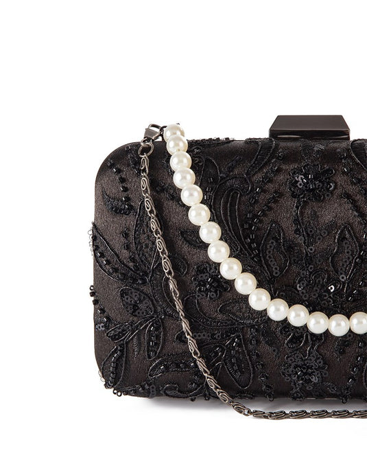 Gregory Ladner Womens Clarissa Hand Beaded Bag