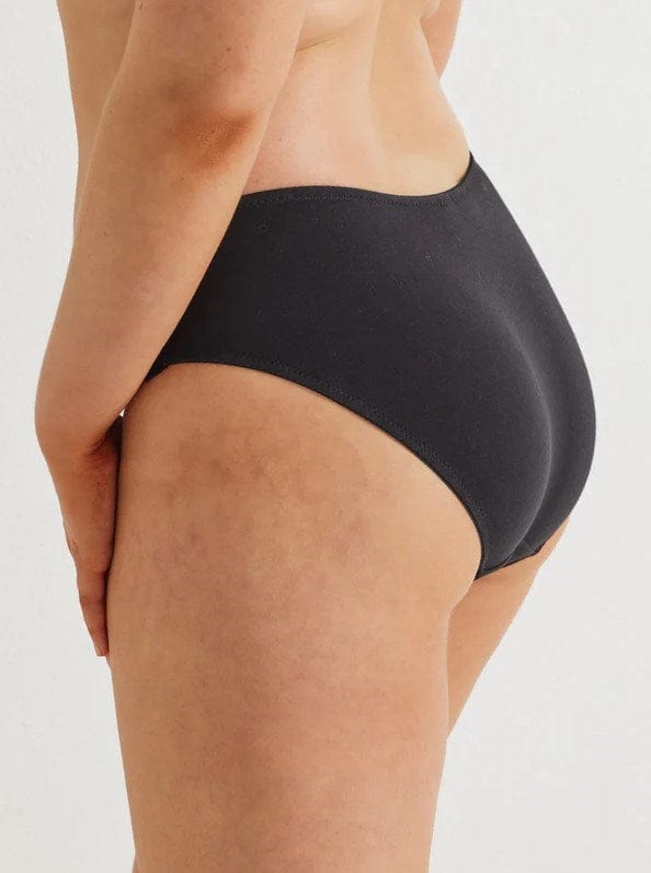 Load image into Gallery viewer, Kayser Womens Daily Essentials Stretch Lace &amp; Cotton Hi-Cut - Black
