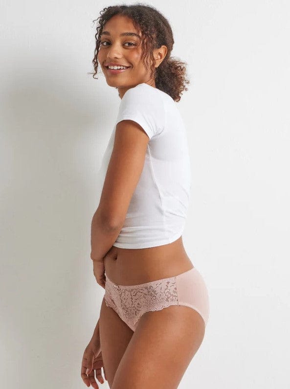 Load image into Gallery viewer, Kayser Womens Daily Essentials Stretch Lace &amp; Cotton Hi-Cut - Blush
