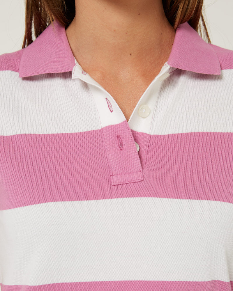 Load image into Gallery viewer, Pilbara Womens Sophia Classic Cotton Polo - Crocus/White

