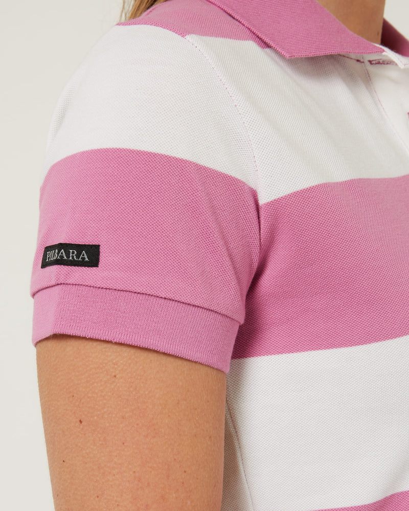 Load image into Gallery viewer, Pilbara Womens Sophia Classic Cotton Polo - Crocus/White
