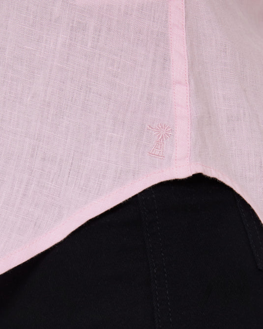 Pilbara Womens Florence Classic Linen Shirt - Pink
