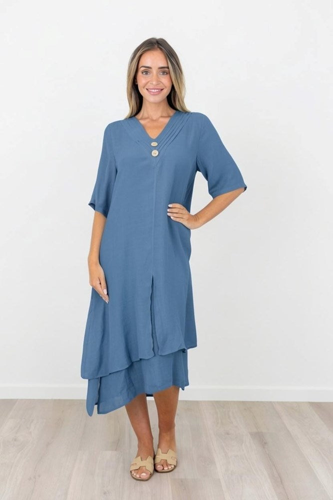 Load image into Gallery viewer, Renoma Womens Nadia Layered Dress

