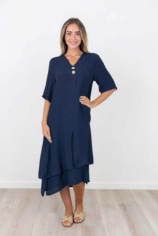 Renoma Womens Nadia Layered Dress