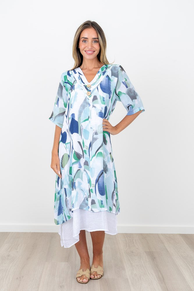 Load image into Gallery viewer, Renoma Womens Nadia Layered Dress

