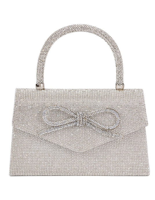 Gregory Ladner Womens Crystal Bow Top Handle Bag