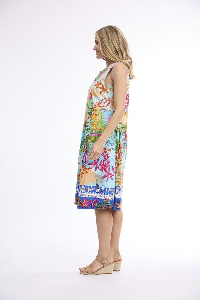 Load image into Gallery viewer, Orientique Womens Nice Dress Sleeveless Pleated
