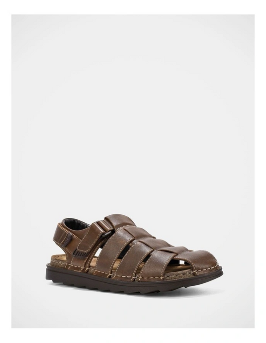 Hush Puppies Mens Invicta Sandals - Cognac