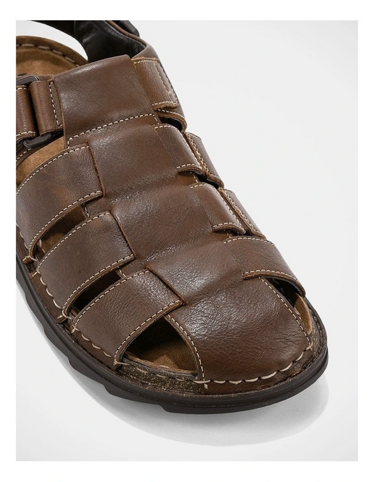 Hush Puppies Mens Invicta Sandals - Cognac