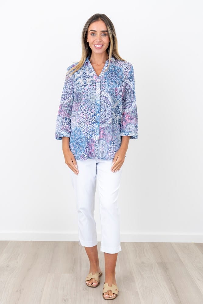 Load image into Gallery viewer, Renoma Womens Lunar Crushed Shirt
