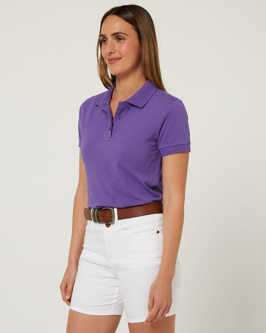 Pilbara Womens Classic Cotton Polo - Passion Flower