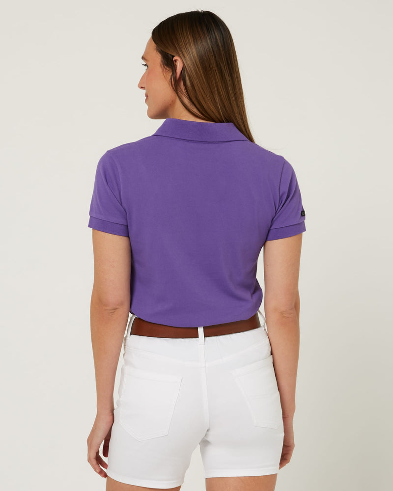 Load image into Gallery viewer, Pilbara Womens Classic Cotton Polo - Passion Flower
