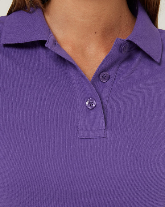 Pilbara Womens Classic Cotton Polo - Passion Flower