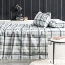 Load image into Gallery viewer, Park Avenue Flannelette Sheet Set - Heathered Plaid
