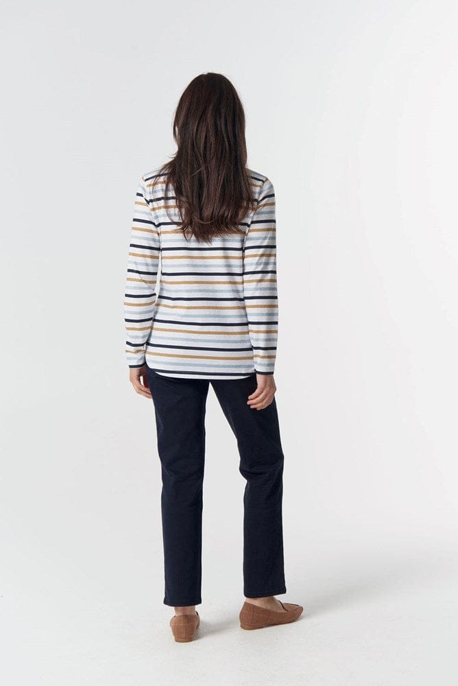 Load image into Gallery viewer, Goondiwindi Cotton Original Multi Stripe Long Sleeve - Sky
